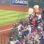 Lindsay Czarniak Instagram - Our version of "in game adjustments" We're here for you @nationals even in 40 degree temps! And the Presidents' race is always a highlight! #baseball #sports #mlb #nationals #chilly #natitude