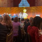 Lindsay Czarniak Instagram - Over a decade of marriage and I didn't know Telly was @craigmelvinnbc 's favorite muppet until last week. Grateful for this photo op and a special night celebrating all @sesameworkshop does to help with early childhood education. Congrats to @shondarhimes for the well deserved honor and thanks @aliceandolivia for creating a vibrant yellow gown (a la MY favorite Sesame Street character) that survived a LaGuardia airport bathroom wardrobe change with minimal wrinkles . We felt a little guilty singing along to some old favorites without the kids but this night was incredible! @sesamestreet #sesamestreet #kids #family #love #childhood #education