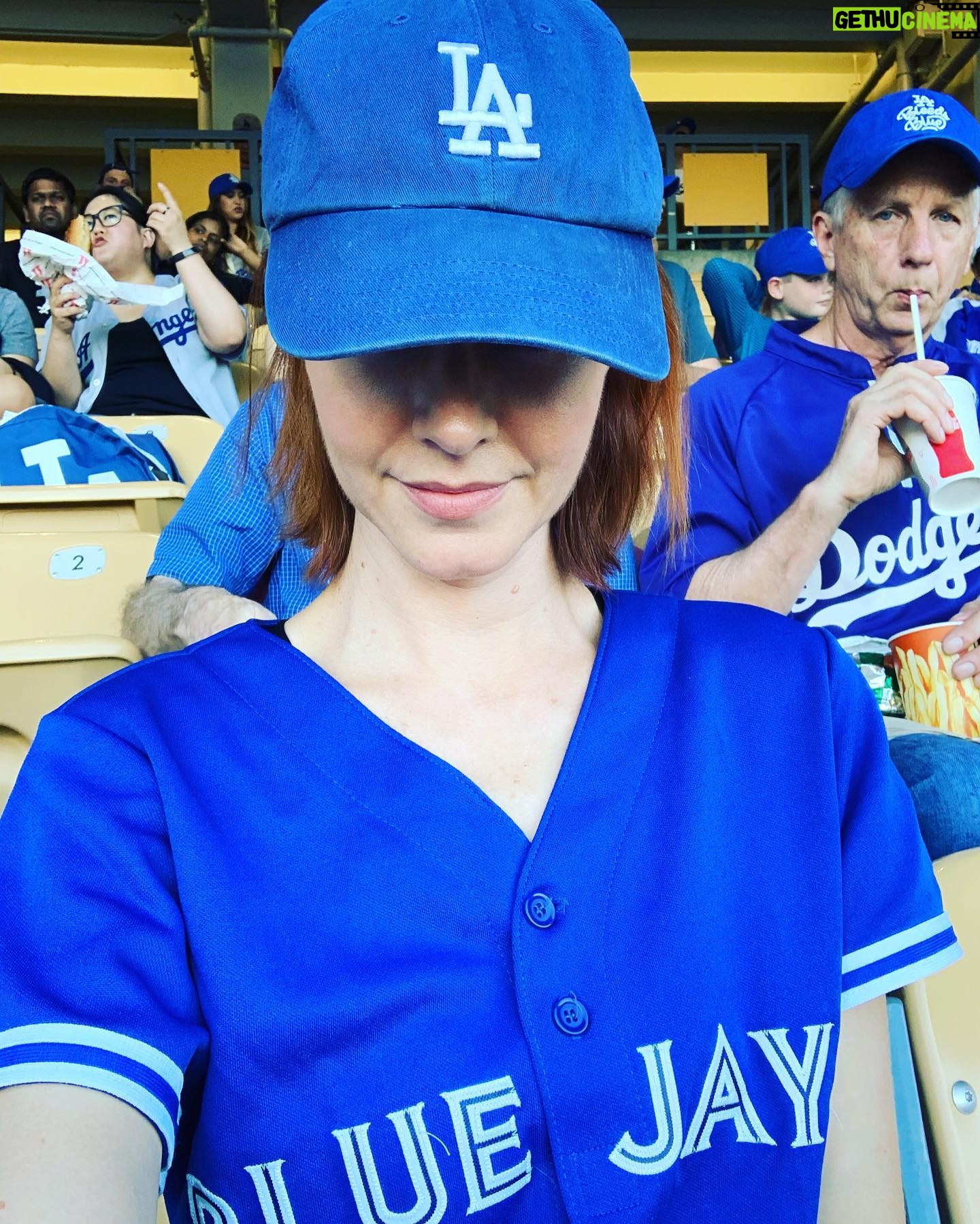 Lindy Booth - 4.7K Likes - thank you @bluejays and @dodgers for three very exciting days for a very conflicted baseball fan! 💙💙