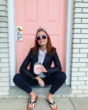 Lindy Booth Instagram - wishing i was back at @thejunemotel this Canada Day weekend. 💖🇨🇦💖really felt like i was living my best life. (there’s wine in my mug)