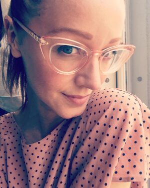 Lindy Booth Instagram - when your best lady makes the best glasses.... @leithclark x @warbyparker 💖👯‍♀️🧚‍♀️