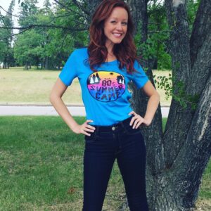 Lindy Booth Instagram - so happy to support @80summercamp and their mission to encourage positivity and mental health. as a self proclaimed pollyanna i love their message of positive thinking, inclusion and fun!