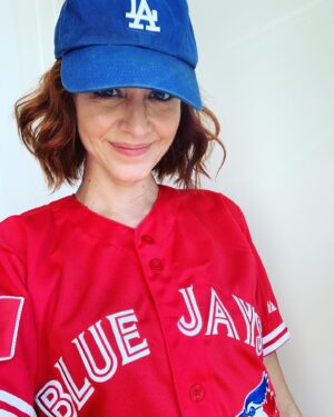 Lindy Booth Instagram - thank you @bluejays and @dodgers for three very exciting days for a very conflicted baseball fan! 💙💙