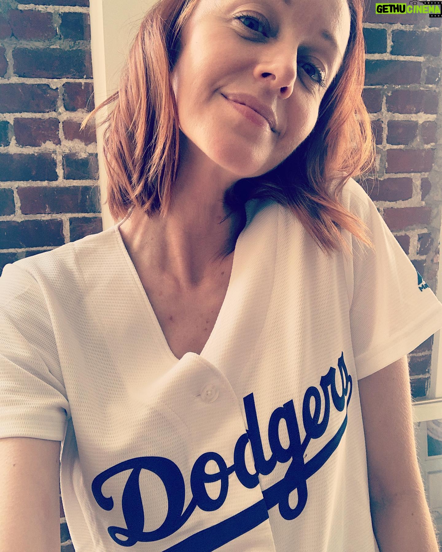 Lindy Booth - 6.2K Likes - currently yelling at my tv as The Voice Of The Future while watching last year’s @dodgers Opening Day game... i know how this one ends!my heart is grateful for baseball today... even old baseball! happy #OpeningDayAtHome