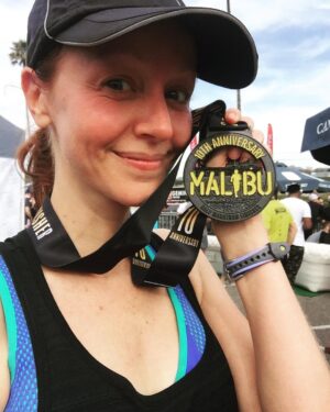 Lindy Booth Instagram - 13.1 miles!  #malibuhalfmarathon2018