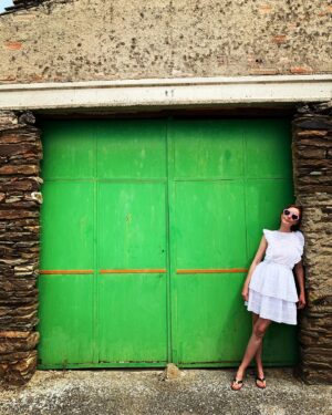 Lindy Booth Instagram - green door series. spain💚