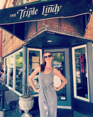 Lindy Booth Instagram - after 4 years in portland... i finally made it to my spot. 3xlindy at #TheTripleLindy #portlandonemoretime