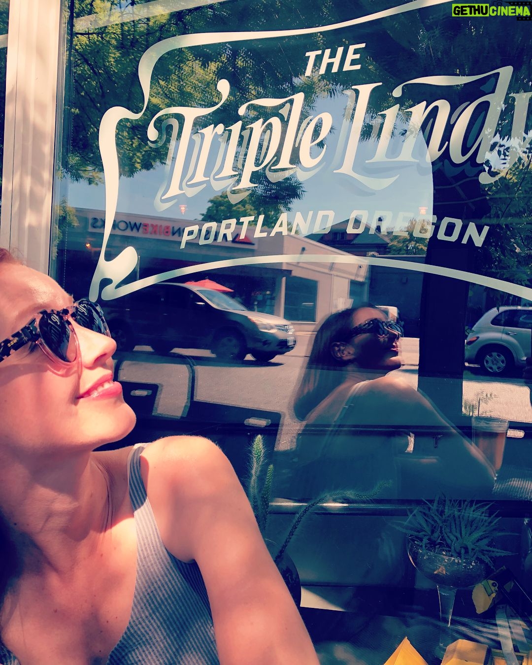 Lindy Booth - 5.4K Likes - after 4 years in portland... i finally made it to my spot. 3xlindy at #TheTripleLindy #portlandonemoretime