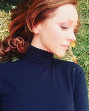 Lindy Booth Instagram - there’s a fly on my shoulder. (my attempt at a dramatic profile shot)