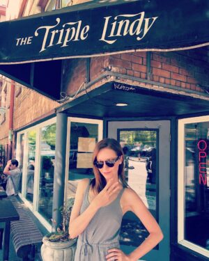 Lindy Booth Instagram - after 4 years in portland... i finally made it to my spot. 3xlindy at #TheTripleLindy #portlandonemoretime
