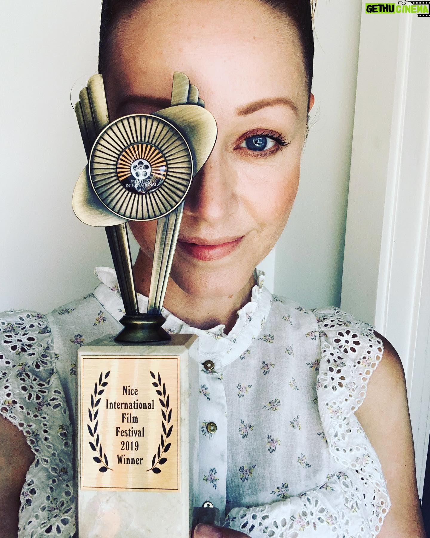 Lindy Booth - 5.4K Likes - so proud to have been named Best Actress at the #niceinternationalfilmfestival for my new film #TheCreatress can’t wait for you all to see it. stay tuned!