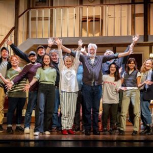 Lisa Ambalavanar Instagram - Noises Off UK tour. 

80 shows done, at least 95 to go 🥵
That’s a lot of stairs. 

An honour to work with these people.