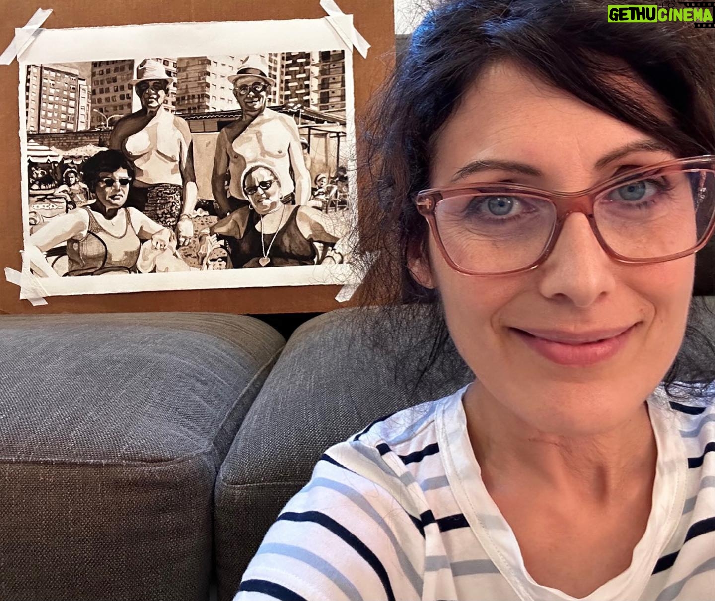 Lisa Edelstein - 4K Likes - This piece is available via auction benefitting @welcometolace and bidding has begun! Now through Friday on @artsy ❤️ #diaspora #beachday #peace