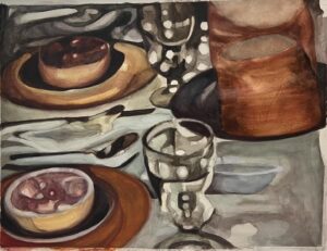 Lisa Edelstein Instagram - I’m to be participating in
MESHUGANAH 

OPENING FRIDAY, APRIL 12
@very.serious.gallery

In alignment with EXPO Chicago, “Meshuganah” transcends Chicago to unite Jewish artists from New York, London, Los Angeles, and Miami. Their diverse perspectives converge in a kaleidoscope of creativity, reflecting the dynamic and pluralistic nature of contemporary Jewish identity.
Artists include:
-Allison Zuckerman @allisonzuckerman
-Eric Yahnker @ericyahnker
-Jac Lahav @jaclahav
-Joel Mesler @joelmesler
-Jon Burgerman @jonburgerman
-Lisa Edelstein @lisaedelstein
-Marc Dennis @darcmennis
-Michael Shaw @michaelshawstudio
-Robert Russell @robertrussellworks

“Marsha” watercolor and charcoal on paper 
Image: 44 1/2 by 36 inches

“Kina Hora” watercolor and charcoal on paper
Image: 37 by 26 inches

“grapefruit” watercolor and pencil on paper
Framed: 23 by 18 1/2

“Gossip” watercolor and pencil on paper
Framed: 17 1/2 by 21 inches

#watercolors  #figurativeart #jewish
