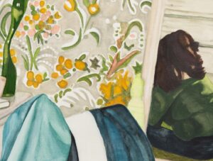 Lisa Edelstein Instagram - Excited to see this baby off to the @dallasartfair with @anatebgigallery ❤️April 4-7! “The Floral” 2023, watercolor and charcoal on paper, image: 50 by 37 inches #figurativeart #watercolors #worksonpaper