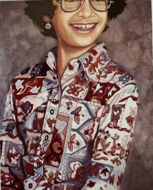 Lisa Edelstein Instagram - “Junior High”, Self portrait, oil on canvas, 16x20 😛 #selfportrait #oilpainting #figurativeart 
Post your self portraits too!
