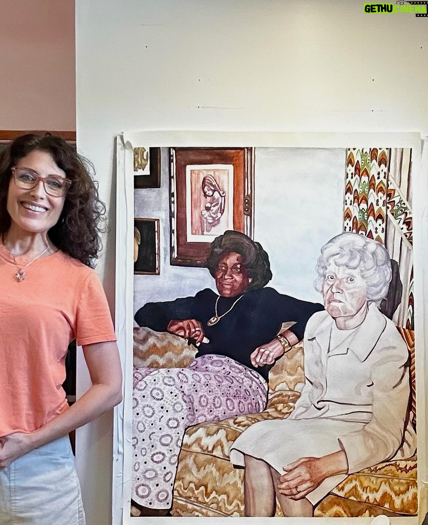 Lisa Edelstein - 3K Likes - “Her Last Party” 37x28 Watercolor and charcoal on paper ❤️ #watercolors #figurativeart #painting