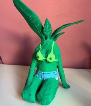 Lisa Hanawalt Instagram - Plant Babe Papier-mâché. Wrote a how-to with lots of process pics for my patreon, link in bio. 🤌🍃 #plantbabe #papiermache