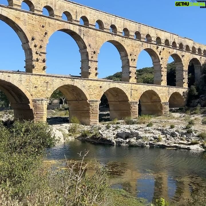 Lisa-Marie Koroll Instagram - Road tripping 🐬 1. First tapas stop in Peñiscola 2. Inhaling the french country air 3. and 4. visiting the pope palace in Avignon and 5. marvel at the mysterious art of #EvaJospin 6. wandering the streets of Avignon 7. Dipping into the Gardon under the Pont du Gard 8. and 9. Jumping into the Mediterranean Sea and 10. Enjoying Henry’s holiday face