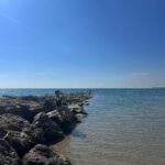 Lisa-Marie Koroll Instagram – Road tripping 🐬
1. First tapas stop in Peñiscola 
2. Inhaling the french country air 
3. and 4. visiting the pope palace in Avignon and 5. marvel at the mysterious art of #EvaJospin 
6. wandering the streets of Avignon 7. Dipping into the Gardon under the Pont du Gard 
8. and 9. Jumping into the Mediterranean Sea and 10. Enjoying Henry’s holiday face