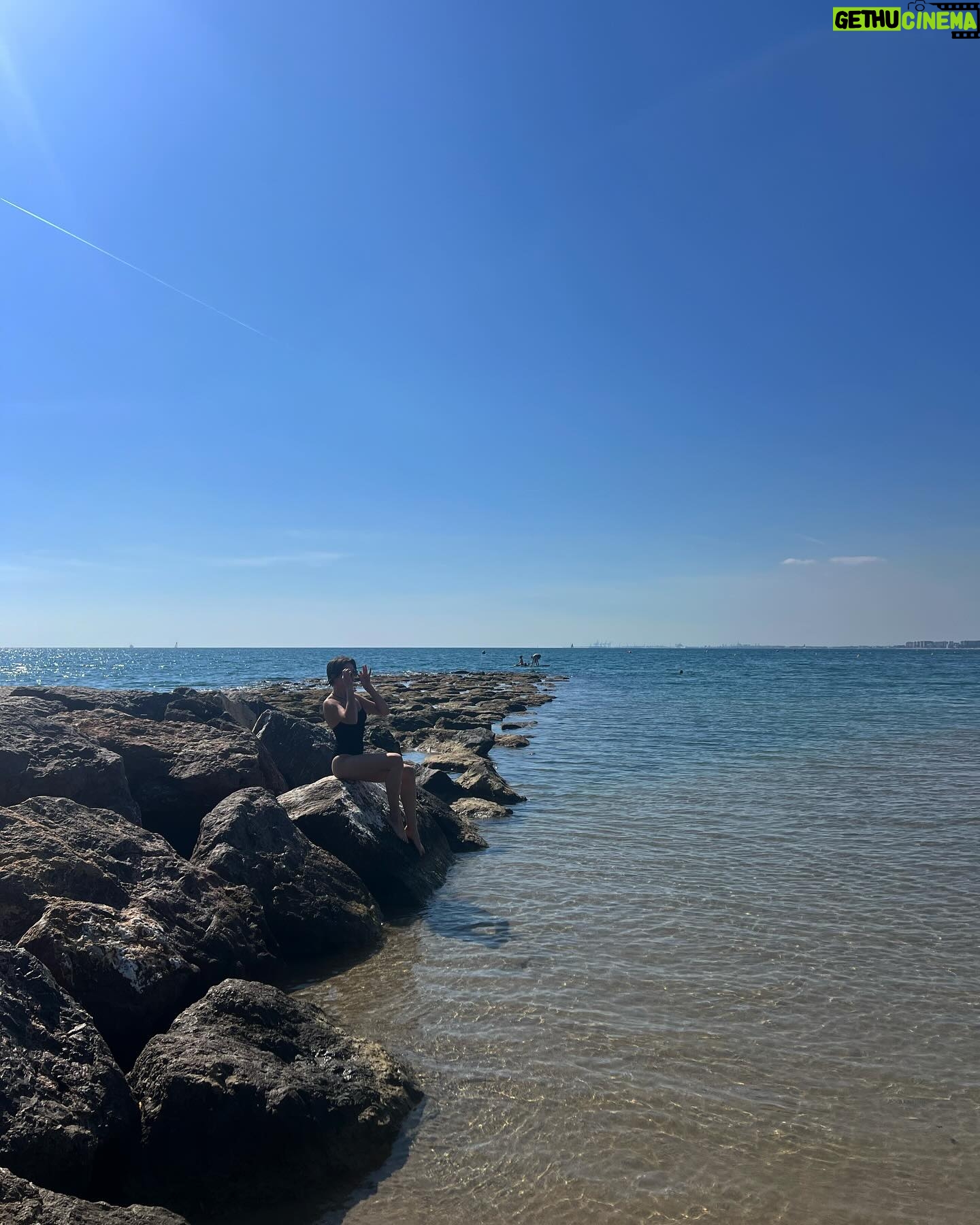 Lisa-Marie Koroll Instagram - Road tripping 🐬 1. First tapas stop in Peñiscola 2. Inhaling the french country air 3. and 4. visiting the pope palace in Avignon and 5. marvel at the mysterious art of #EvaJospin 6. wandering the streets of Avignon 7. Dipping into the Gardon under the Pont du Gard 8. and 9. Jumping into the Mediterranean Sea and 10. Enjoying Henry’s holiday face