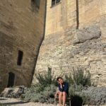 Lisa-Marie Koroll Instagram – Road tripping 🐬
1. First tapas stop in Peñiscola 
2. Inhaling the french country air 
3. and 4. visiting the pope palace in Avignon and 5. marvel at the mysterious art of #EvaJospin 
6. wandering the streets of Avignon 7. Dipping into the Gardon under the Pont du Gard 
8. and 9. Jumping into the Mediterranean Sea and 10. Enjoying Henry’s holiday face