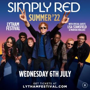 Lisa Stansfield Instagram - I can’t wait to perform at Lytham Festival 2022 as part of a HUGE 10 day line-up. Join me on Wednesday 6th July with Simply Red! Tickets on sale 9am Friday 3rd December: LythamFestival.com’