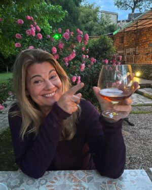Lisa Whelchel Instagram - We literally drove into a dead end in front of this restaurant on a narrow street and could not turn around. We missed our dinner reservations so we trusted it was meant to be. We were the only patrons the entire evening and were treated like visiting royalty by the chef as we sat outside by a babbling brook. It felt like a fairy tale. 🇫🇷🍷🎂🥰