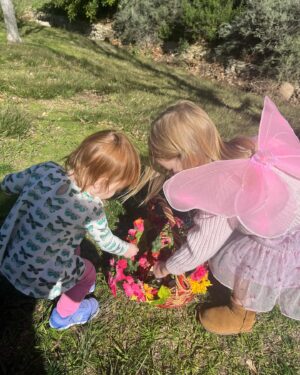 Lisa Whelchel Instagram - We went on a fairy hunt adventure in the park this morning and met the loveliest fairies and princesses. We also met a troll but he was a bit spooky! We even found a rock that sparkles in the light. We decided a fairy must live in it. It was a fairy wonder-full day! 🧚🦄🧌💖