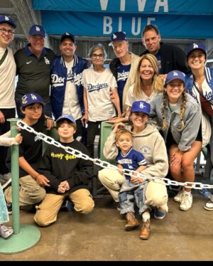 Lisa Whelchel Instagram - My mother (Granny Fabulous) and stepfather (Grandfather Great) are huge @dodgers fans. Due to health concerns, we didn’t know if they would ever be able to attend another game. But last night happened and it was a magical memory. 🧢⚾️💙🤍 🌭#gododgers #gomomma
