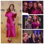 Lisa Ann Walter Instagram - Wonderful night celebrating excellence and art in the LGBTQ community - and @abbottelemabc’s own @chrisperfetti who won the Breakthrough Award for his genius portrayal of Jacob Hill. I’m SO proud of him - and of the diverse, talented writers led by Quinta Brunson. Thanks @criticschoice for the love. . Dress: @amsale Jewelry: @tcgoutal Hair: @dvohair Makeup: @adamchristophermakeup Style: @miss_kellyjohnson