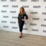 Lisa Ann Walter Instagram - Thank you @variety. Learned so much on this Supporting Actor panel. Loved seeing @dakotafanning after so long - just as smart and beautiful as she was 20 years ago. Thrilled to meet @ricky_martin - what a dear, talented man. @emilylongeretta you did a fabulous job and wore a very pretty dress! . @sachinandbabi dress @rodofirenze bag @deandavidson @grazielagems jewelry Hair @dvohair Makeup @adamchristophermakeup stylist @miss_kellyjohnson