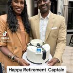 Lisa Leslie Instagram – Thank you for your service and protection of our country with the #Airforce🇺🇸 and being an amazing essential worker flying for @ups especially during the pandemic! Happy retirement my love♥️♥️♥️🙏🏾🙏🏾🙏🏾 #35years of service
