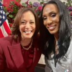 Lisa Leslie Instagram – What an amazing day celebrating Women’s Month with the @vp Madam Kamala Harris at her home with so many amazing women and legends!!

Hair: @ejeintlhair 🙌🏾
Make up: @theekymlee 💋