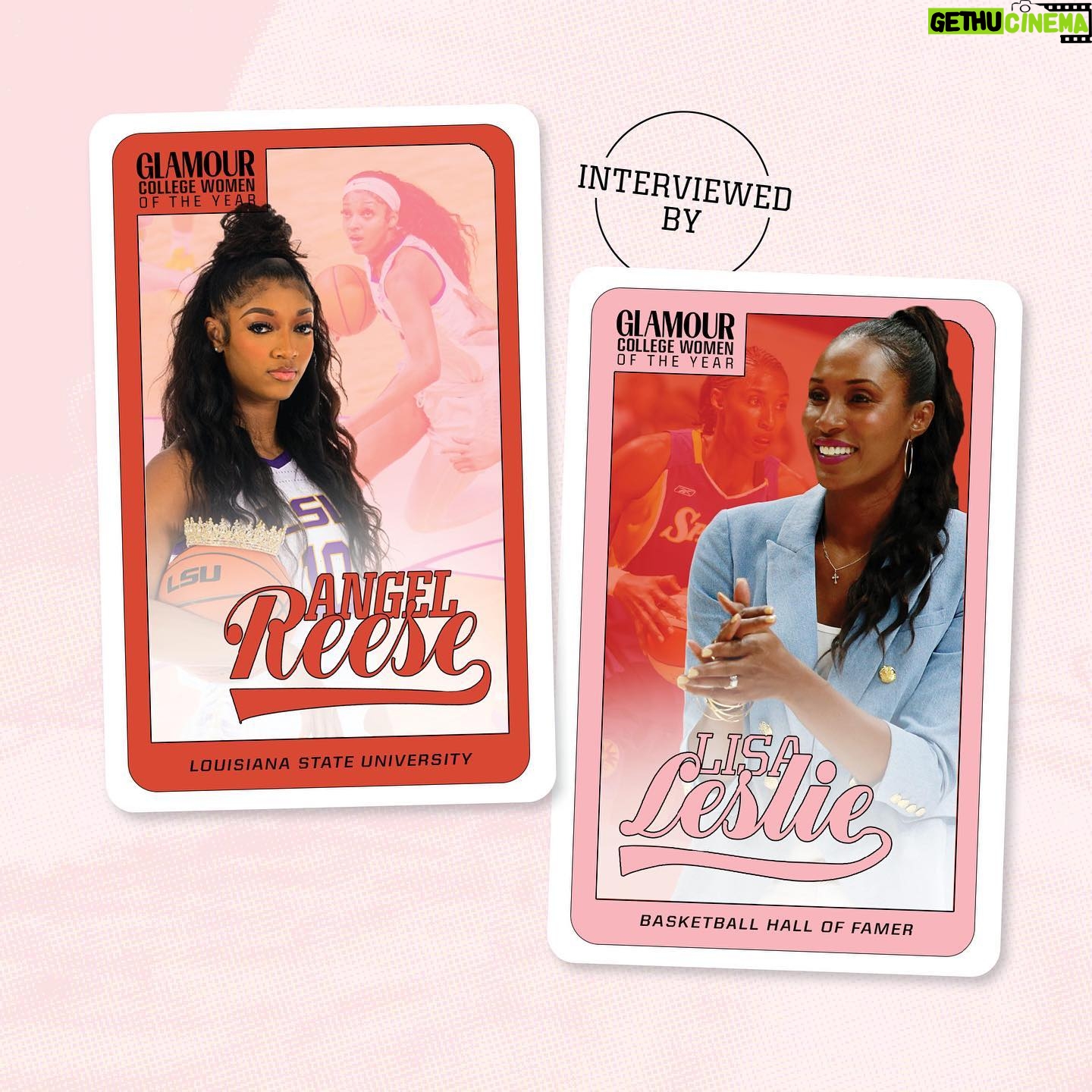 Lisa Leslie Instagram - For Angel Reese, basketball is a family thing. Her mother was a professional player, as is her brother. Following an injury and surgery her freshman year, though, the Louisiana State University basketball phenom and household name was struggling, but knew she was destined for more. In conversation with Women’s Basketball Hall of Fame legend Lisa Leslie, Reese discusses embracing her authentic self, navigating the world of beauty, managing her social media presence, and her remarkable journey toward winning a national championship. Read Reese’s full interview with Lisa Leslie at the link in bio. #CWOTY2023 Photos Courtesy of LSU / LA Sparks / Getty Images / Design by @artchanning