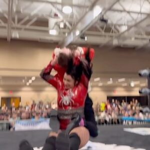 Lisa Marie Varon Instagram - Widow’s Peak!

@reallisamarie #RobbieLovitz

#WCWC | @acw_wisconsin 

Show will be available on acwwisconsin.com

#WCWC2024 #Weareacw #ACWWI @luchalibreonline @thatguywrestling
