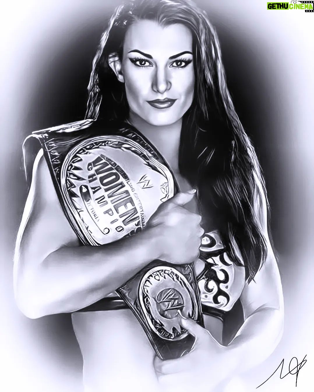 Lisa Marie Varon Instagram - A new drawing for The Queen 👸 & Future WWE HOF Victoria @reallisamarie ❤️ Had a lot of fun with this one. #victoria #wwe #wweraw #wwehof #tnawrestling