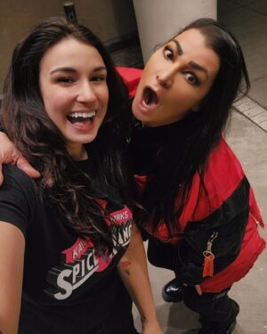 Lisa Marie Varon Instagram - So excited and honored to have the opportunity to hang out with one of the most amazing humans on this planet, @reallisamarie! You literally COULD NOT wipe the smile off my face! 😄🥰 

Not only is Victoria one of my favorite pro wrestlers since I was a teenager, Lisa, is the most kindest, geniune people I've ever met! Her passion and energy for life is infectious! ❤️ 

Victoria will always be the pioneer of women's wrestling - she had it all, the look, the charisma, the moves! From her iconic matches with @trishstratuscom and unforgettable first-ever women's hardcore matches, to the first-ever women's steel cage match with @machetegirl! So many amazing matches in her career, my favorites were with Molly Holly, @gailkimitsme, and @phenom_jazz, too! 🤼‍♀️ 'The Widow's Peak' is one of THE TOP 5 best wrestling finishers ever! 🕸 

Lisa - Thank you for the laughs, the tears, and heart-to-hearts that I will always cherish and never forget! 🥹 You're a real one!!! 💯 It's crazy how life comes full circle!!

(Hey @WWE! Victoria deserves (and has EARNED) to be inducted into the WWE Hall of Fame! 🙌)

📍 @syracusecollectorscon
