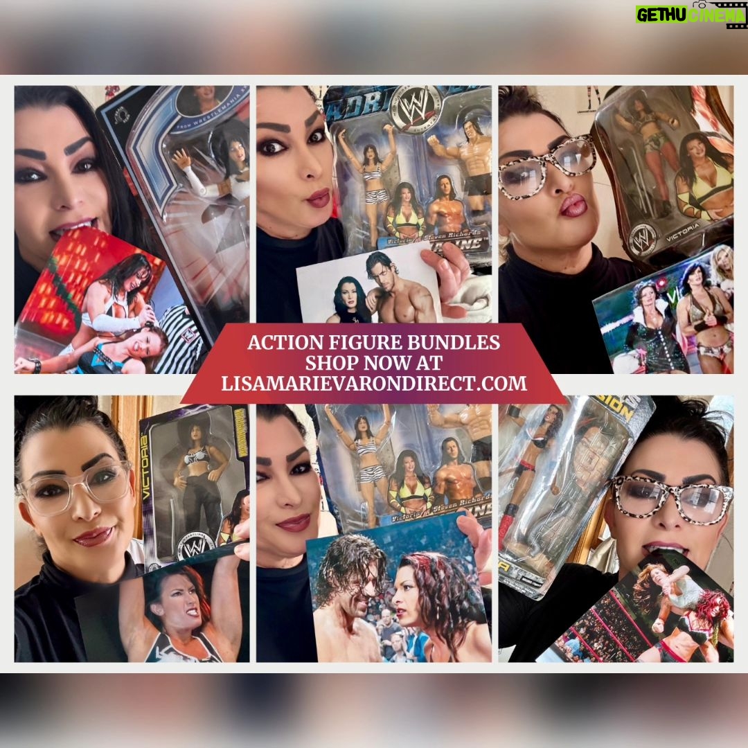 Lisa Marie Varon Instagram - So many items available on my online store! Each figure comes with bonus photo that I will sign as well! ๐ธ RARE Jakks Pacific Wrestling Superstore Action Figure ๐ธ RARE Wrestlemania 21 Victoria Action Figure ๐ธ Ruthless Aggression 22 Victoria Action Figure ๐ธ Ruthless Aggression 28 Victoria Action Figure ๐ธ Ruthless Aggression 35 Victoria Action Figure ๐ธ WWE Adrenaline Series 8 Victoria & Steven Richards Action Figure ๐ธ AND SO MUCH MORE! Shop & Order at www.lisamarievarondirect.com. These action figures are hard to find! I will be shipping on Saturday, so get your orders in before the weekend