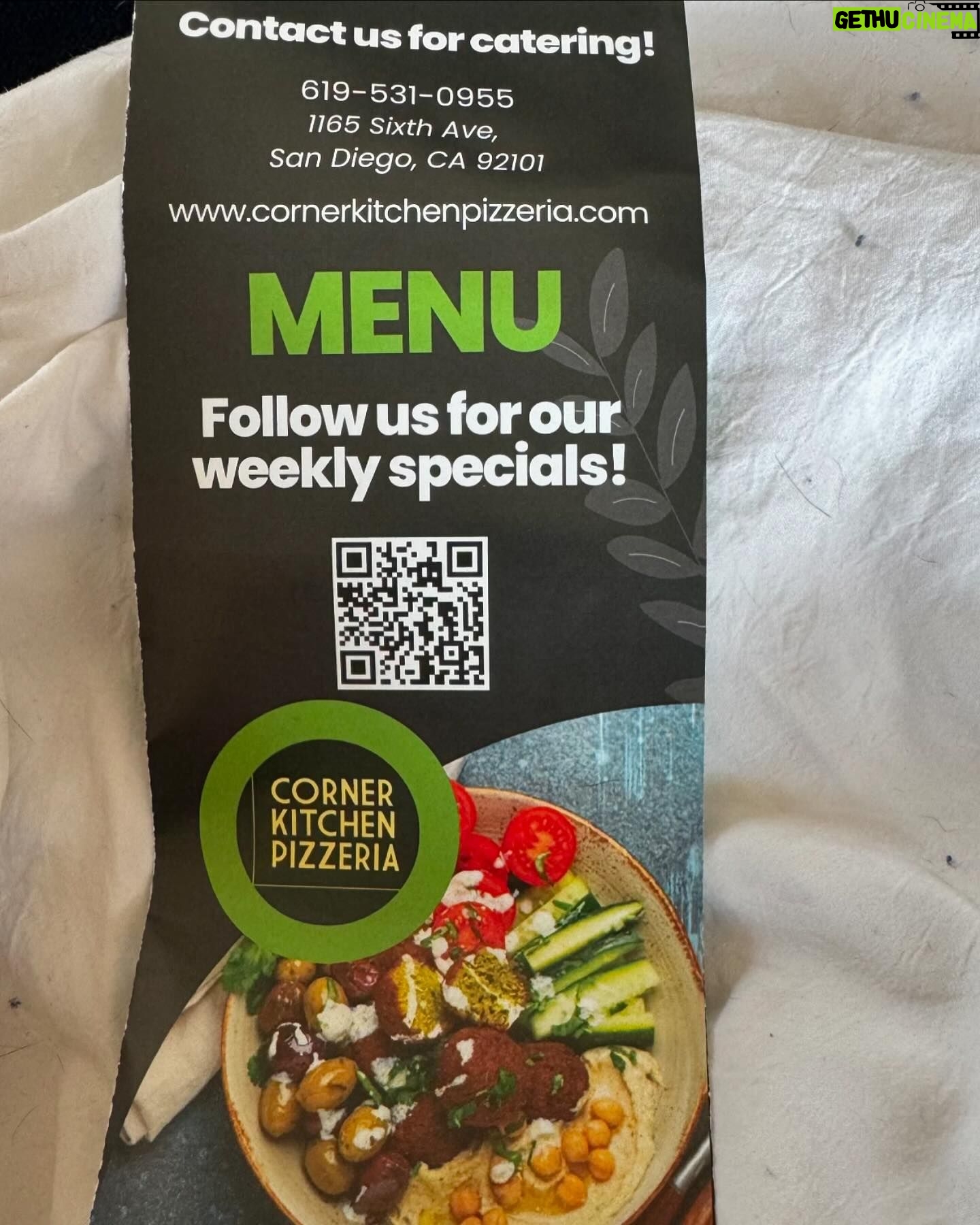 Lisa Marie Varon Instagram - So excited to have this amazing Pizza and Turkish gourmet restaurant located in our fabulous @gaslampquarter @cornerkp . Check out their fabulous menu! The best homemade baklava ever.