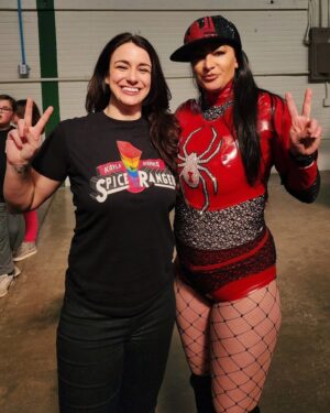 Lisa Marie Varon Instagram - So excited and honored to have the opportunity to hang out with one of the most amazing humans on this planet, @reallisamarie! You literally COULD NOT wipe the smile off my face! 😄🥰 

Not only is Victoria one of my favorite pro wrestlers since I was a teenager, Lisa, is the most kindest, geniune people I've ever met! Her passion and energy for life is infectious! ❤️ 

Victoria will always be the pioneer of women's wrestling - she had it all, the look, the charisma, the moves! From her iconic matches with @trishstratuscom and unforgettable first-ever women's hardcore matches, to the first-ever women's steel cage match with @machetegirl! So many amazing matches in her career, my favorites were with Molly Holly, @gailkimitsme, and @phenom_jazz, too! 🤼‍♀️ 'The Widow's Peak' is one of THE TOP 5 best wrestling finishers ever! 🕸 

Lisa - Thank you for the laughs, the tears, and heart-to-hearts that I will always cherish and never forget! 🥹 You're a real one!!! 💯 It's crazy how life comes full circle!!

(Hey @WWE! Victoria deserves (and has EARNED) to be inducted into the WWE Hall of Fame! 🙌)

📍 @syracusecollectorscon