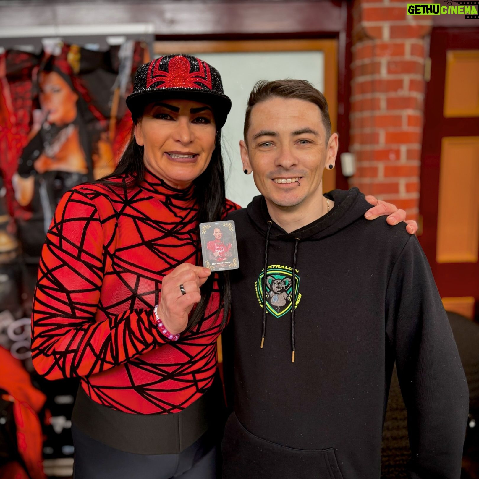 Lisa Marie Varon Instagram - Had the pleasure of creating a limited edition trading card for @reallisamarie. Having followed her career from WWE to TNA & then the indies this was a very special project, which I’m very glad she loved. #wrestling #wrestlingcards #tradingcards #wwe #tna @opwlive @starrcastevents