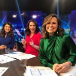 Lisa Wilkinson Instagram - Wiggling into the Sunday Project with these gorgeous humans @_rachelcorbett and @susie_youssef 💚❤️💙 See you at 6.30. 😘 @theprojecttv