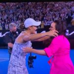 Lisa Wilkinson Instagram - “It can’t be easy playing with the weight of the country on your shoulders but Ash just takes it all in her stride.” So well said @woodbridge.todd - and how incredibly special to have Cathy Freeman there watching in the stands and Evonne Goolagong Cawley presenting the Australian Open trophy. @ashbarty you are an inspiration on every, single, level. 👏👏👏👏👏👏👏👏👏👏👏👏👏 #bartyparty