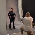 Lisseth Chavez Instagram – Behind the scenes in shooting for the new poster 💪🏽😍 #TheRookie #celina