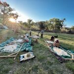 Lisseth Chavez Instagram - Left civilization for a week and came back with a tribe! 🐐 HIDE CAMP: Where we spent a week unplugged, communing with goats, whispered to cottonwood trees, danced under the stars around crackling fires. We went back to basics & embraced our primitive ancestral skills. A huge Thank you thank you to @caprakhan & Rain Gorenc for guiding and sharing this experience with us🤍 Thank you for teaching us old ways, for sharing your home with us, for the memories we created, I’m Truly grateful for it alllll 🥹🙏🏽