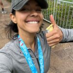 Lisseth Chavez Instagram - I. cannot. move. —- but I freaking did it!!!!!! I ran a freaking MARATHON 26.2 miles under my belt🤓🎖️ thank you @lamarathon volunteers for blessing us with energy, water & snacks. What an incredible experience🙏🏽🥹 Also, thank you brother for pushing meeeee through the whole timeee🥹🫶🏽 I love youuuuuuuuu💪🏽❤️