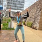 Lisseth Chavez Instagram - I. cannot. move. —- but I freaking did it!!!!!! I ran a freaking MARATHON 26.2 miles under my belt🤓🎖️ thank you @lamarathon volunteers for blessing us with energy, water & snacks. What an incredible experience🙏🏽🥹 Also, thank you brother for pushing meeeee through the whole timeee🥹🫶🏽 I love youuuuuuuuu💪🏽❤️
