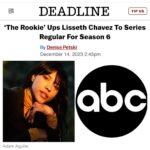 Lisseth Chavez Instagram – 🥹🙏🏽🙏🏽 LETS GOOOOOO!!!!! @therookieabc @abcnetwork 👏🏽👏🏽👏🏽