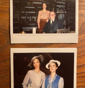 Liv Lisa Fries Instagram - It was the most incredible honor to work with you @anthonyhopkins 🙏❤️‍🔥 and @jodiannebalfour  and Matthew Goode. THANKS A MILLION to the director Matt Brown and all the producers, especially @megthomson11 for this insane experience to portrait Anna Freud. Looking forward to 22nd of December FREUD‘S LAST SESSION IN US CINEMAS 💫